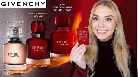 givenchy l'interdit rouge vs original|Givenchy interdit rouge ultime.